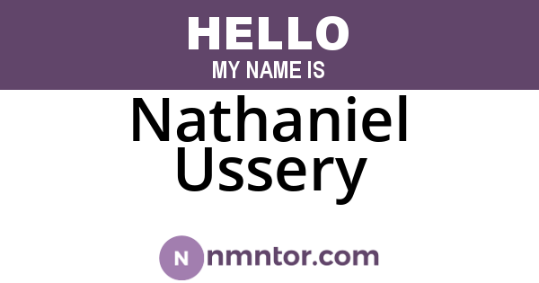 Nathaniel Ussery