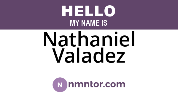 Nathaniel Valadez