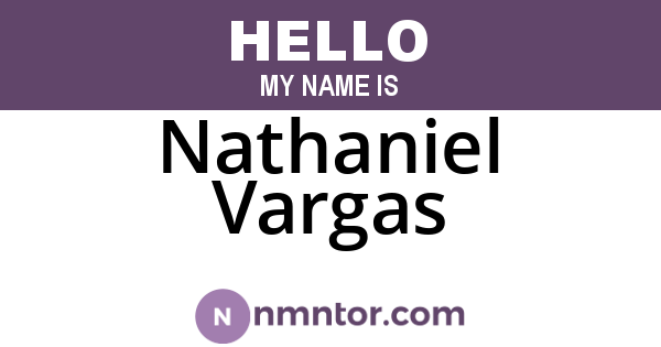 Nathaniel Vargas