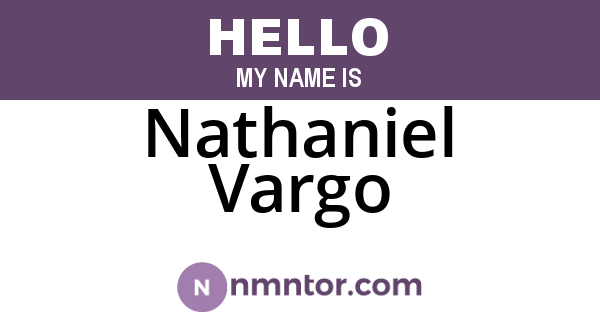 Nathaniel Vargo