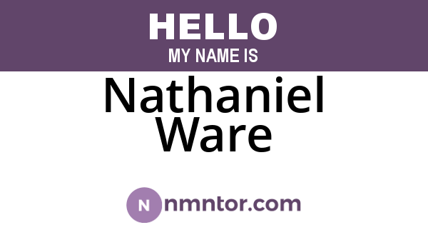 Nathaniel Ware