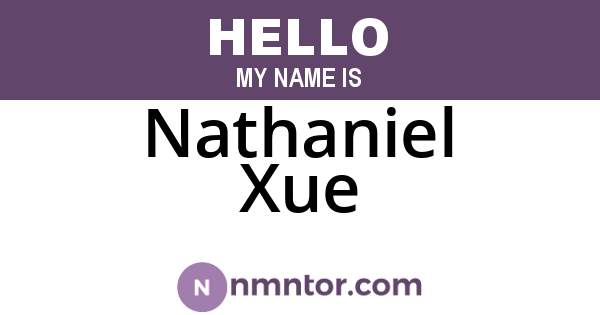 Nathaniel Xue