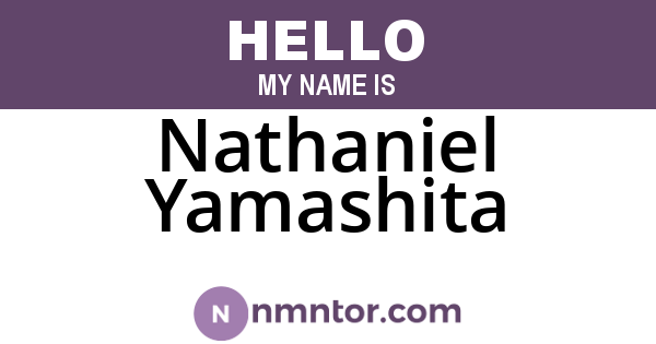 Nathaniel Yamashita