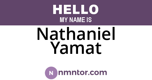 Nathaniel Yamat