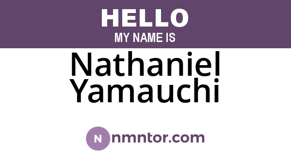 Nathaniel Yamauchi