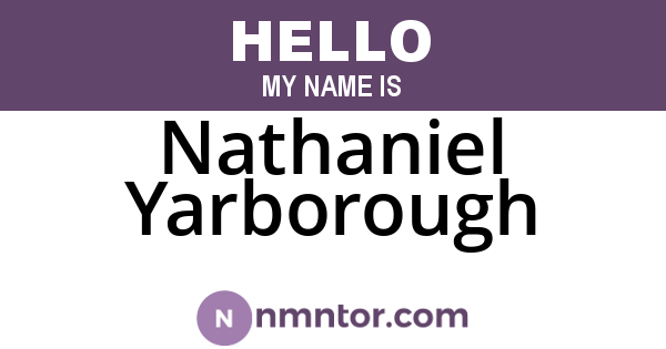 Nathaniel Yarborough