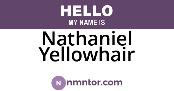Nathaniel Yellowhair