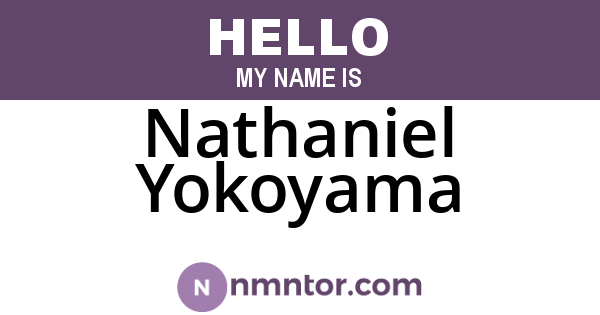 Nathaniel Yokoyama