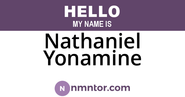Nathaniel Yonamine