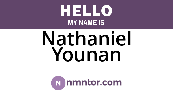 Nathaniel Younan