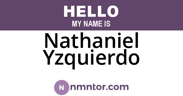 Nathaniel Yzquierdo