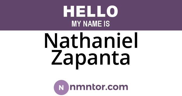 Nathaniel Zapanta