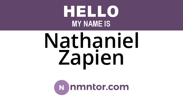 Nathaniel Zapien