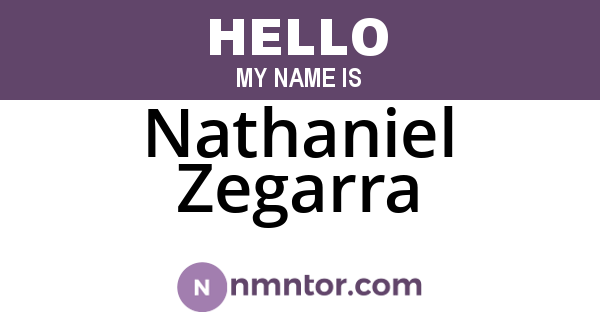 Nathaniel Zegarra
