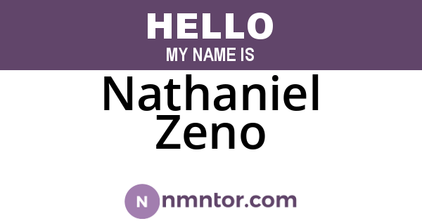 Nathaniel Zeno