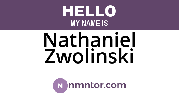 Nathaniel Zwolinski