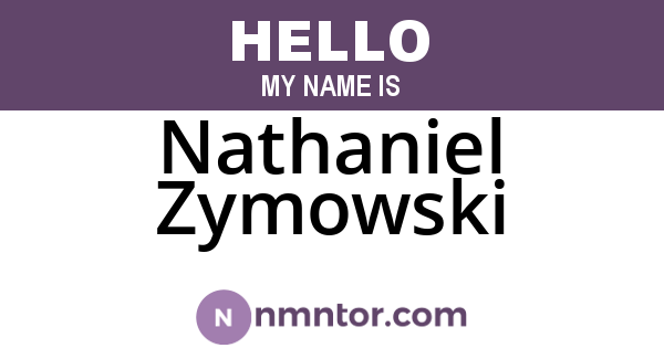 Nathaniel Zymowski
