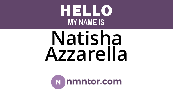 Natisha Azzarella