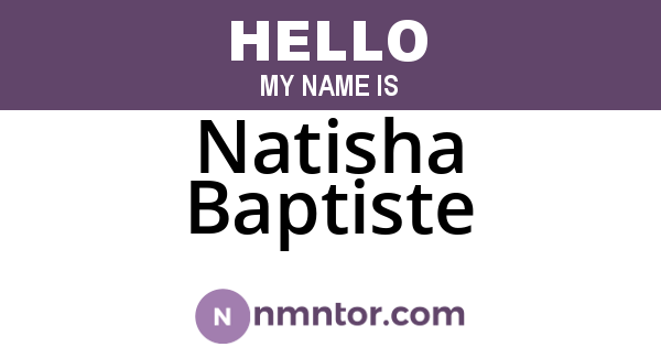 Natisha Baptiste