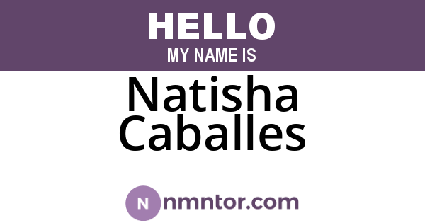 Natisha Caballes