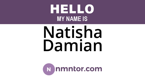 Natisha Damian