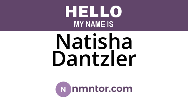 Natisha Dantzler