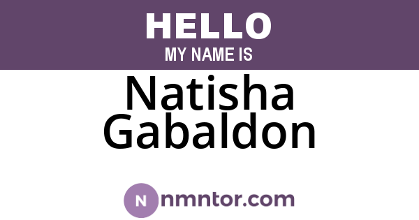 Natisha Gabaldon