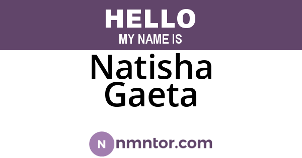Natisha Gaeta