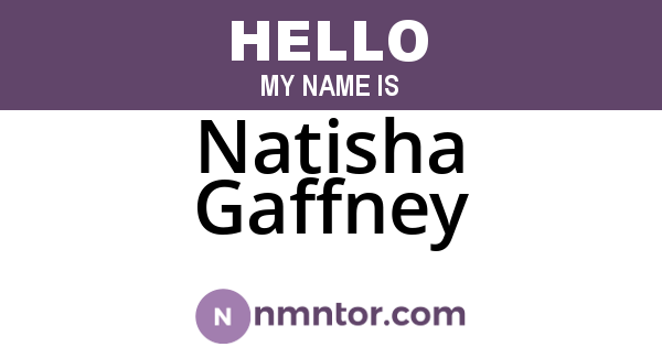 Natisha Gaffney