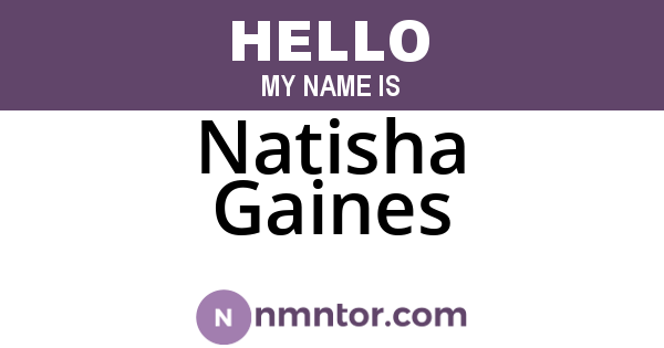 Natisha Gaines