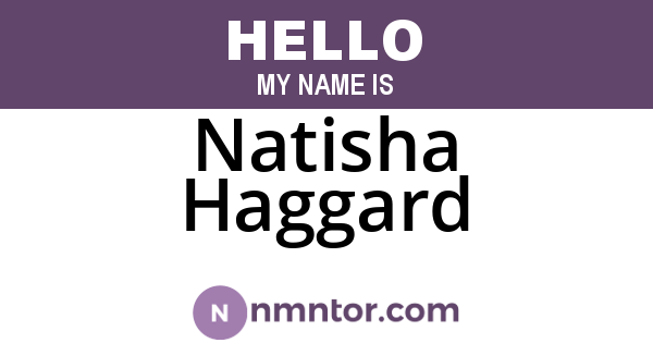 Natisha Haggard