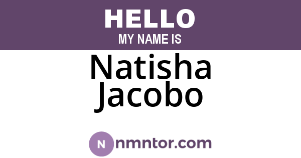 Natisha Jacobo