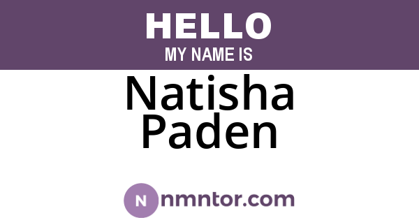 Natisha Paden