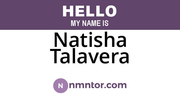 Natisha Talavera