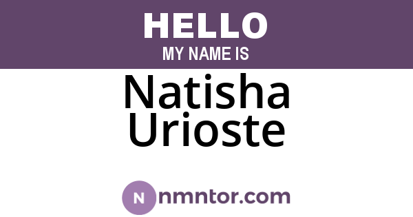 Natisha Urioste