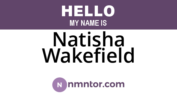 Natisha Wakefield