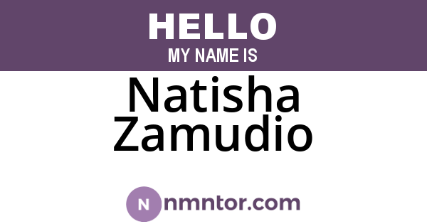Natisha Zamudio