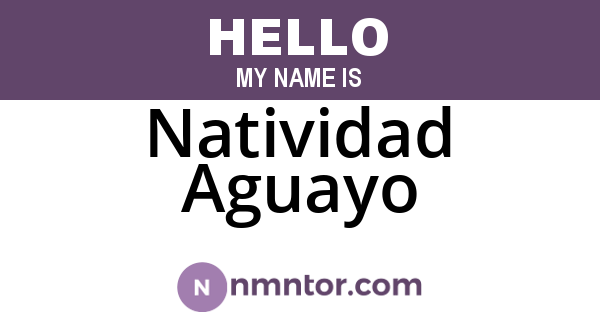 Natividad Aguayo