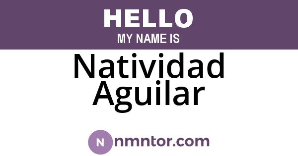 Natividad Aguilar