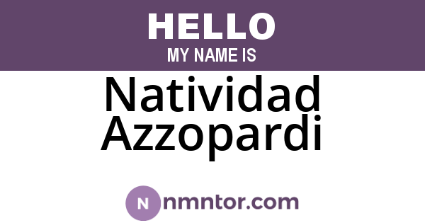 Natividad Azzopardi