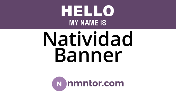Natividad Banner