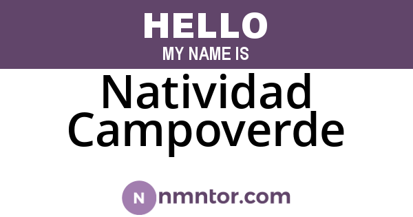 Natividad Campoverde
