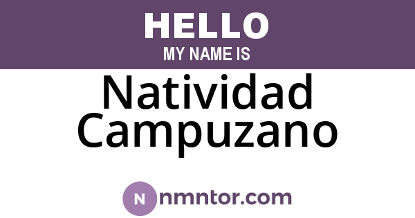 Natividad Campuzano