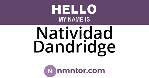 Natividad Dandridge