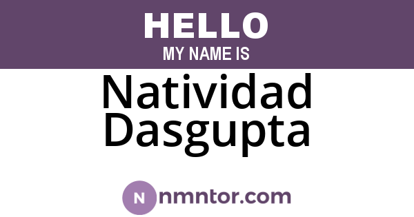 Natividad Dasgupta