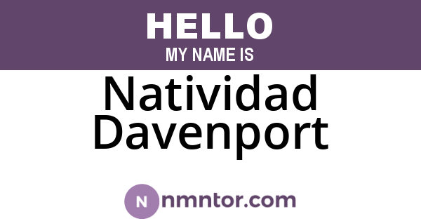 Natividad Davenport