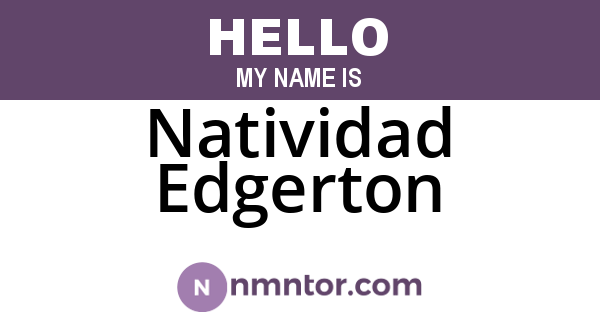 Natividad Edgerton