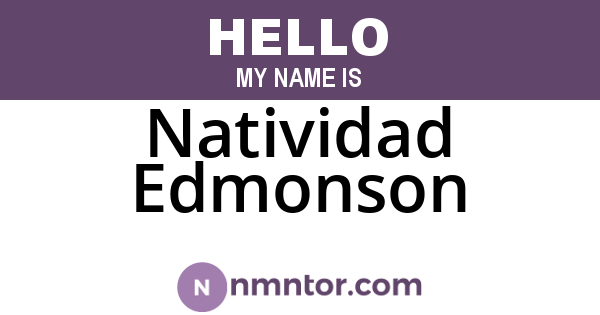 Natividad Edmonson