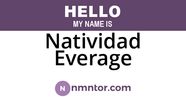 Natividad Everage