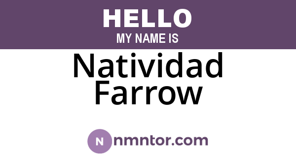 Natividad Farrow